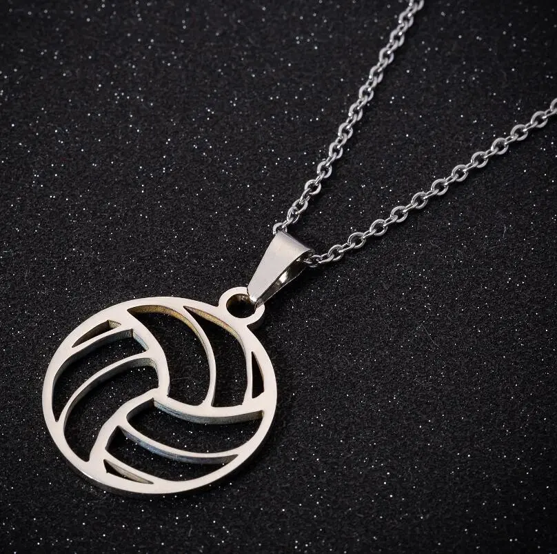 Accessories Men's And Women's Volleyball Games Stainless Steel Pendant Necklace