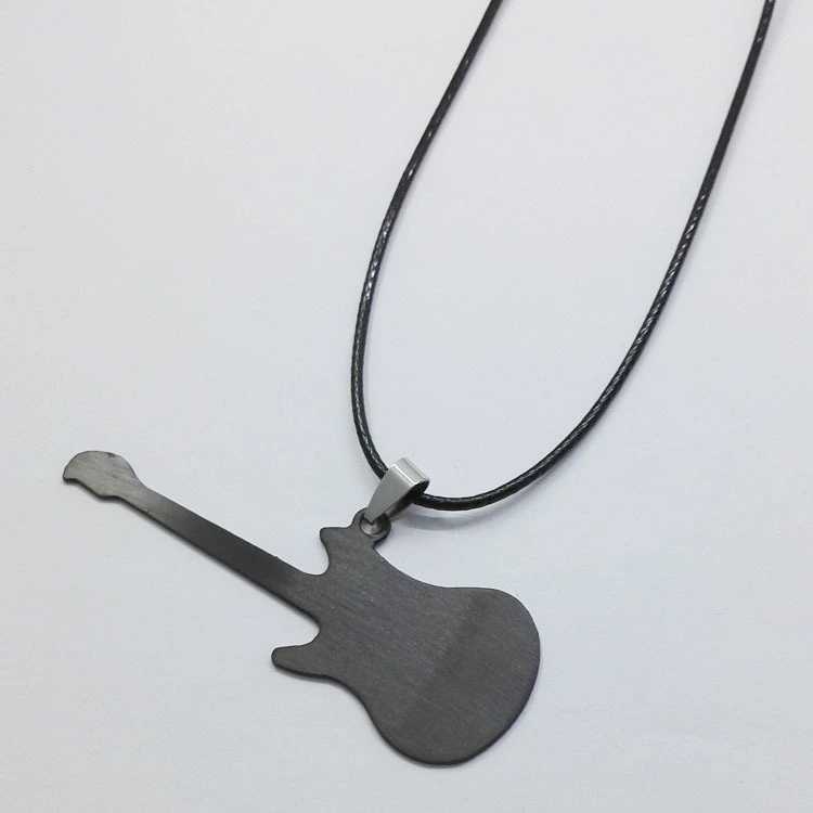 Fashion Musical Guitar Necklace Sweater Chain