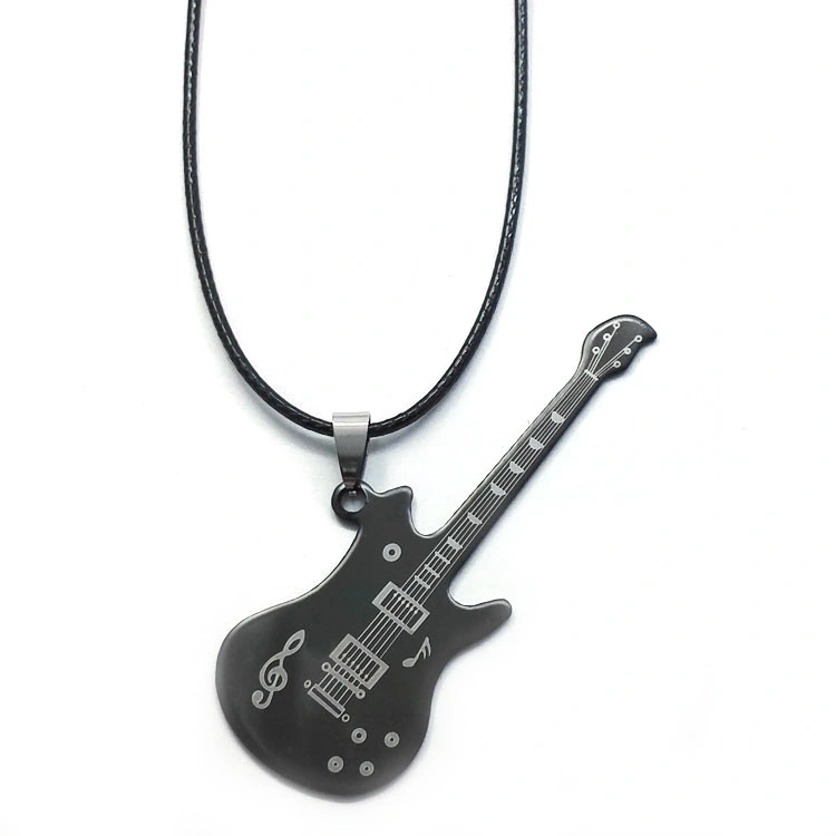 Fashion Musical Guitar Necklace Sweater Chain