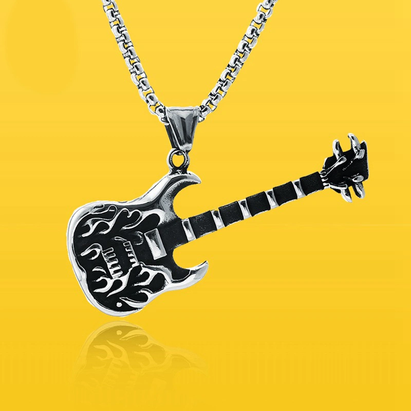 Titanium steel guitar pendant