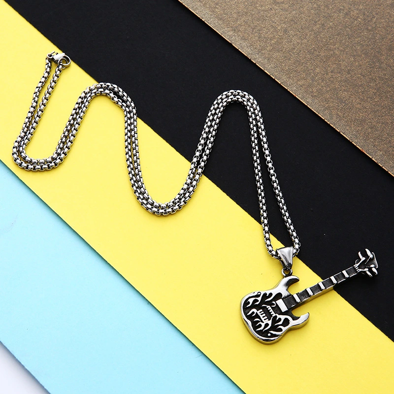 Titanium steel guitar pendant