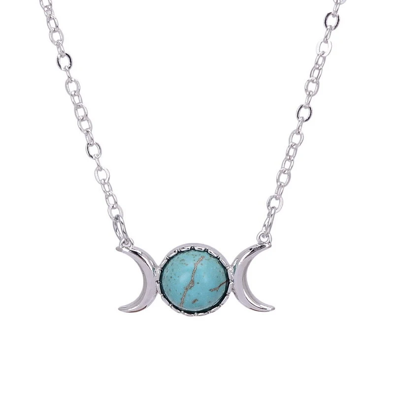 Opal necklace amethyst guardian stone necklace women's necklace