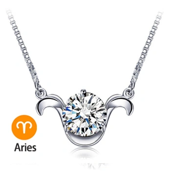 Twelve constellations female pendant