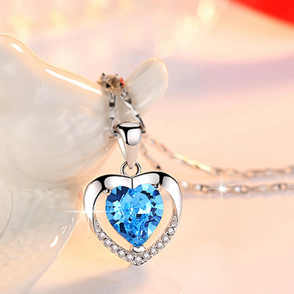 Heart shaped crystal pendant