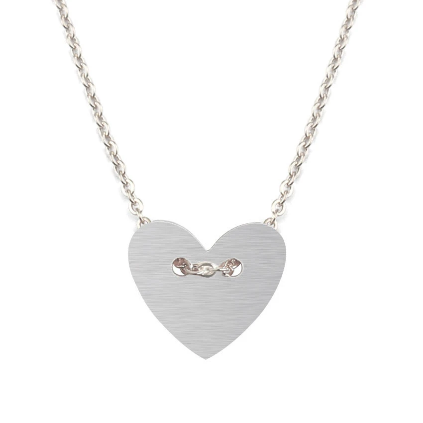 Sweet And Lovely Short Peach Heart Necklace