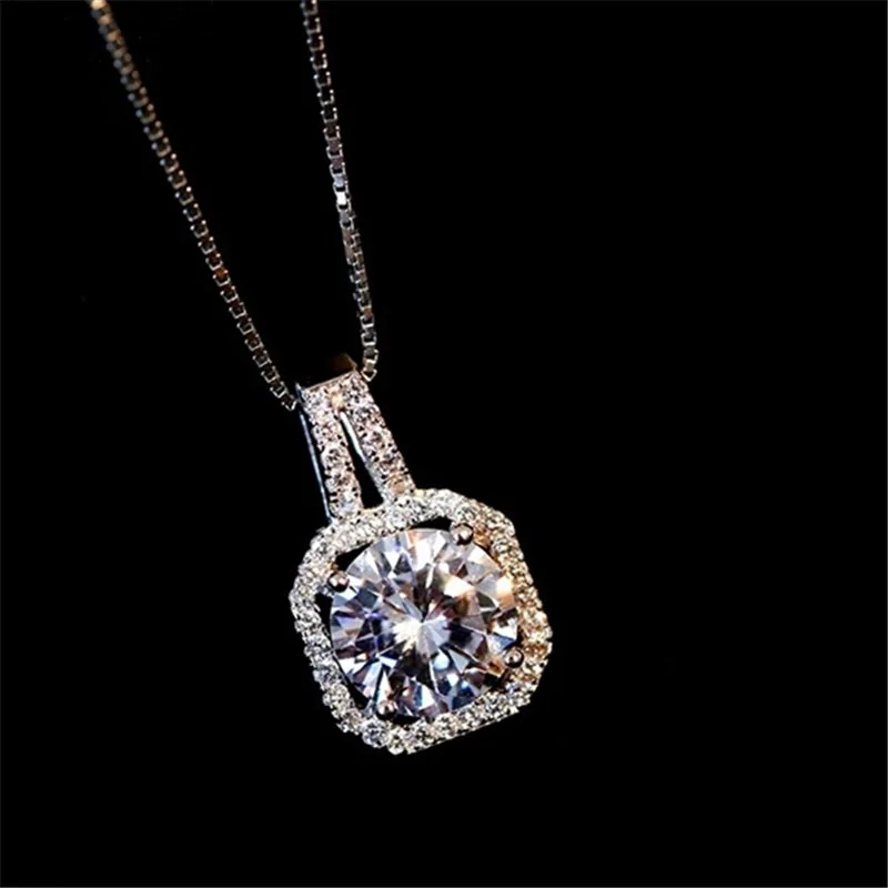 Short Crystal Zircon Clavicle Chain Female Simple Pendant