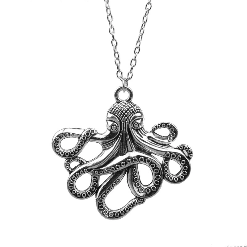 Octopus metal pendant