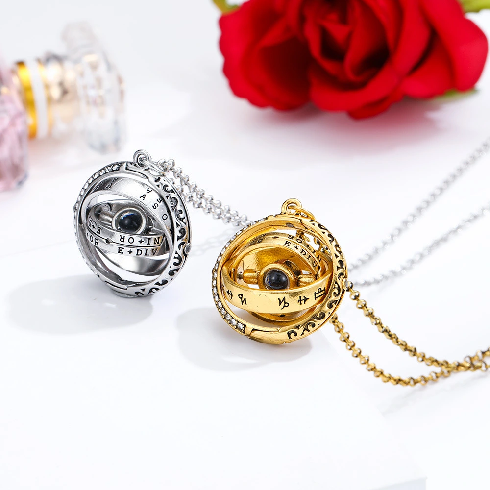 100 languages i love you ladies pendant necklace