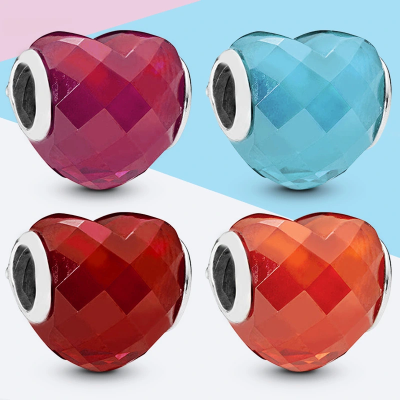 S925 Silver Beads Panjia Love Glass Beads