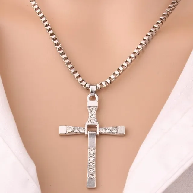 Cross necklace hip hop men's necklace