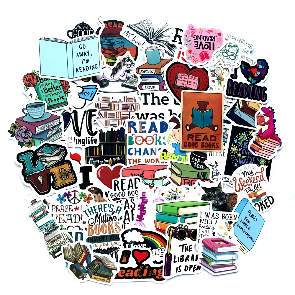 Personalized Graffiti Stickers Pvc Reading Stickers Computer Guitar Mobile Phone Waterproof Stickers