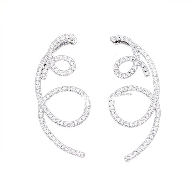 Soramoore Full Crystal Chandelier Stud Earrings Statement