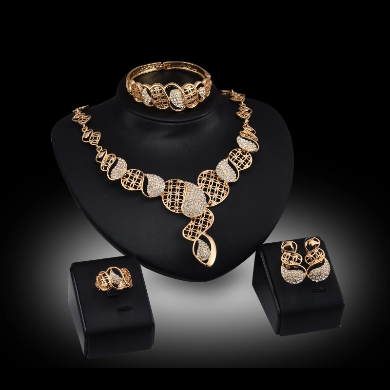 Fashion Creative Four-piece Alloy Necklace And Earrings