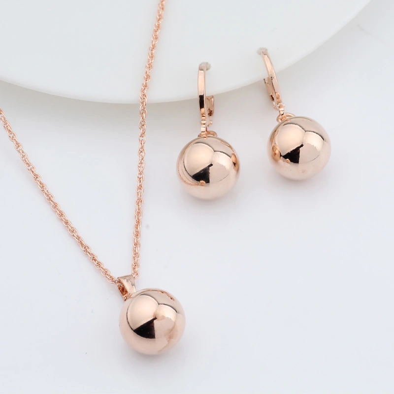 Spherical earrings necklace