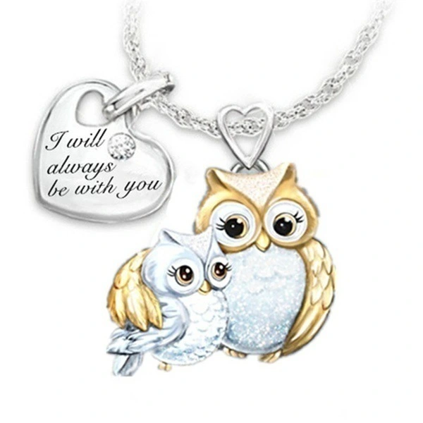 Owl Pendant Animal Necklace Jewelry