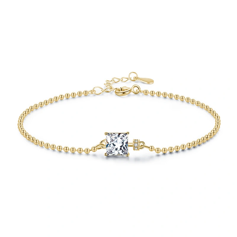 S925 Sterling Silver Temperament Inlaid Diamond Bracelet