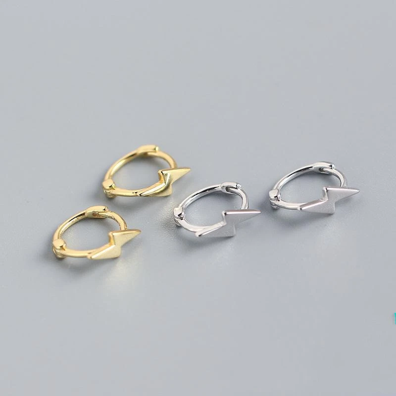 Miniature Lightning Mini Earrings in Sterling Silver