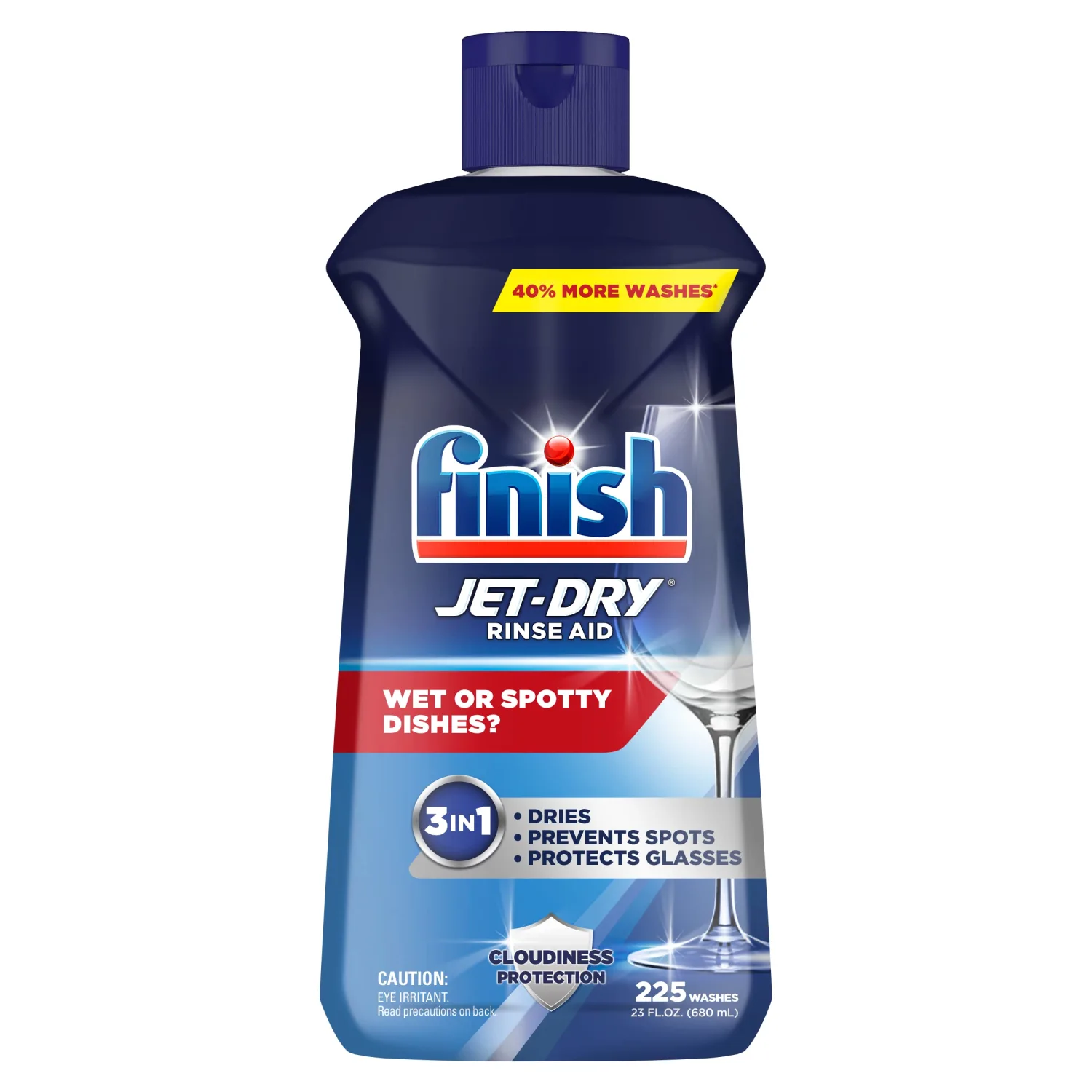 Finish Jet-Dry Rinse Aid, Dishwasher Rinse and Drying Agent, 23 fl oz, Packaging may vary