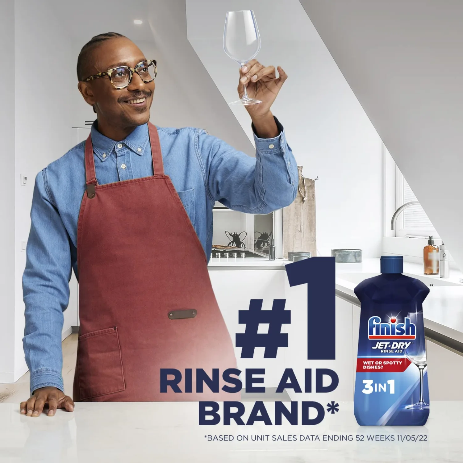 Finish Jet-Dry Rinse Aid, Dishwasher Rinse and Drying Agent, 23 fl oz, Packaging may vary