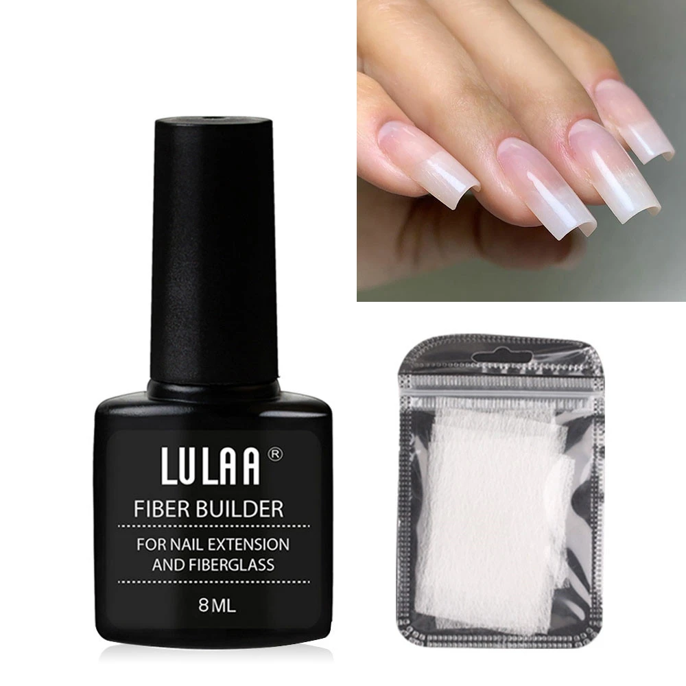 Manicure Transparent Fiber Extension Adhesive Set