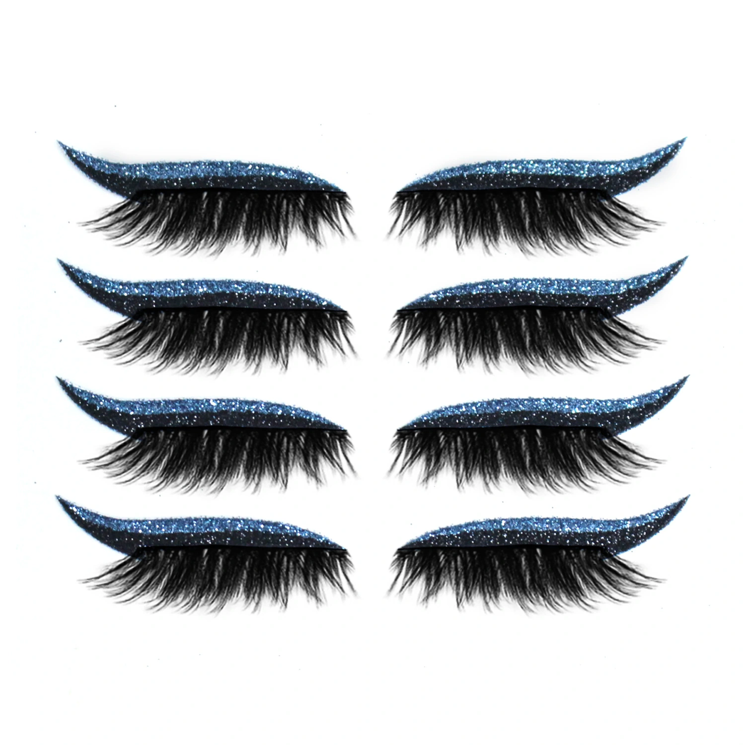 3D False Eyelashes With Magnetic 4 Pairs Of Glue-free Self-adhesive Eyelashes