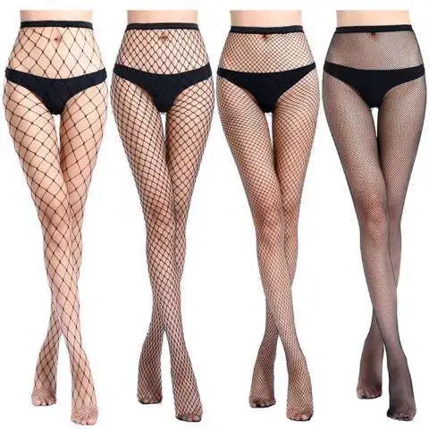 Open Crotch Sexy Stockings Female Mesh With