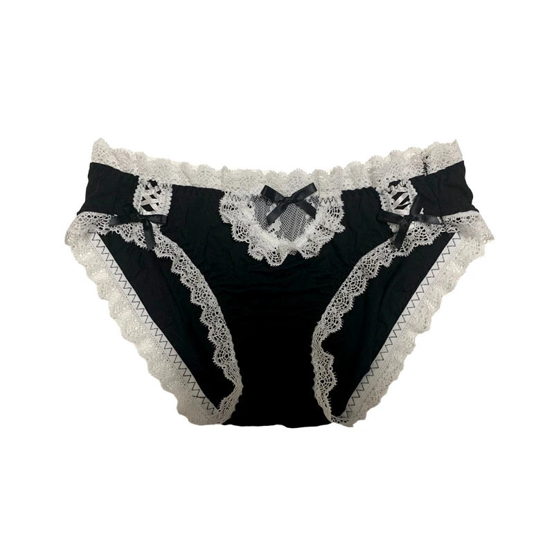 Women's French Sexy Lace Briefs Pure Cotton