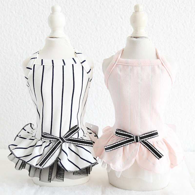 Pet striped dress