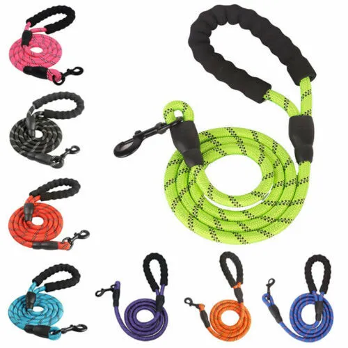 Reflective Nylon Braided Traction Rope Dog Explosion-Proof Rushing Dog Walking Rope