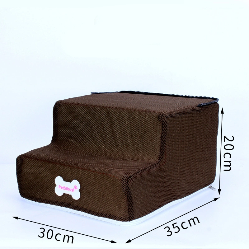 Factory Direct Sale Dog Stairs Pet Climbing Ladder Sponge Steps Small Dog Teddy On The Sofa Bed Climbing Ladder Can Be Customized