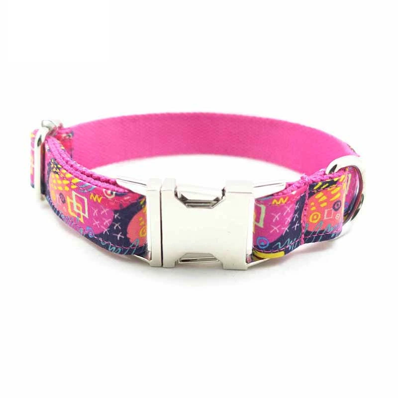 Can Be Engraved Dog Collar Alloy Buckle High Quality Traction Collar