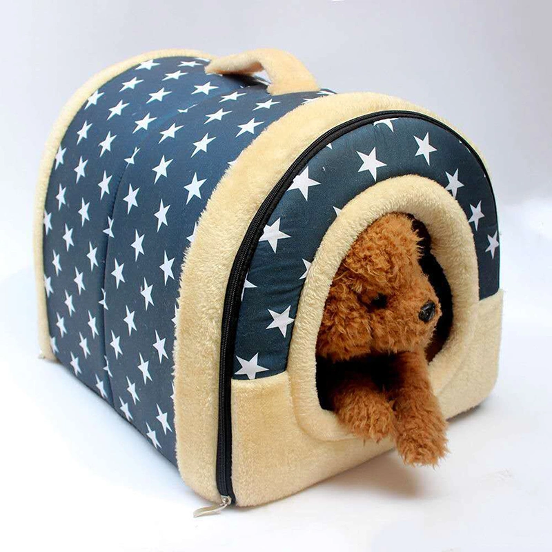 Pet Teddy Dog Cat Tent Foldable Four Seasons Universal Washable