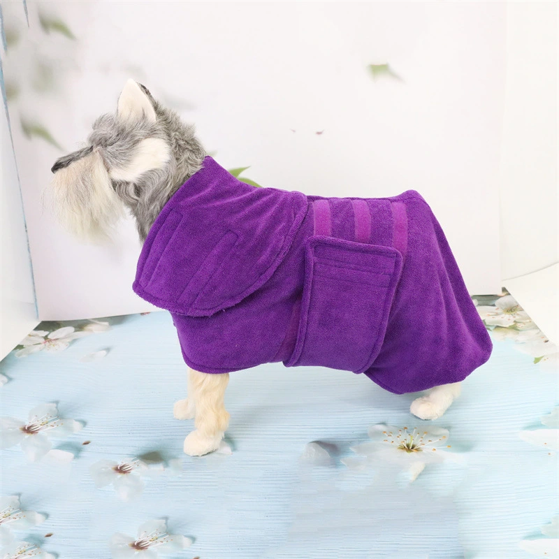 Waist-wrapped Microfiber Bathing Pet Dry Clothes