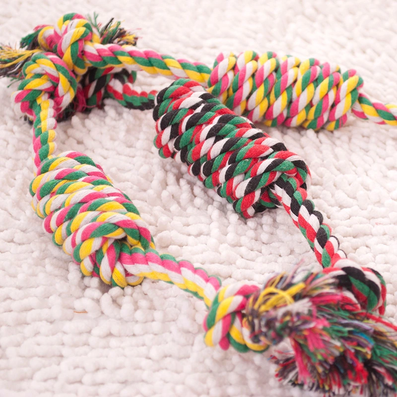 Pet molars colorful cotton rope