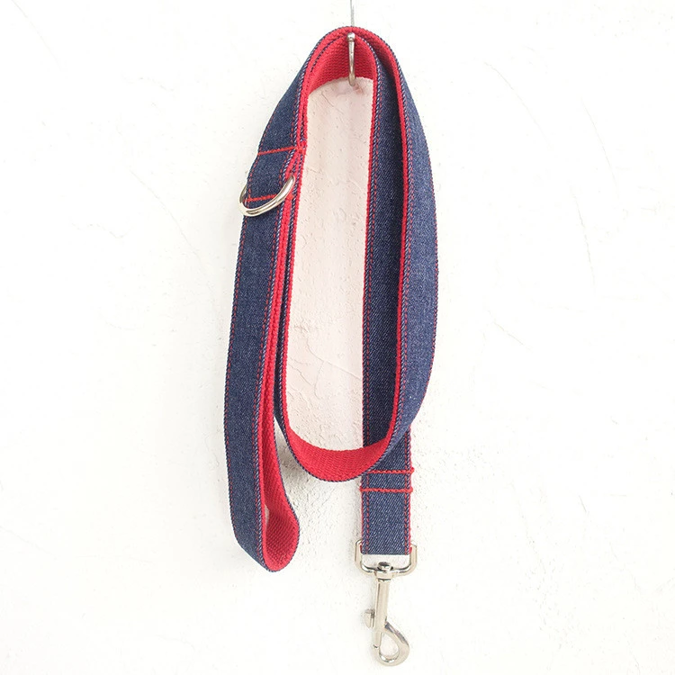 Denim blue pet dog leash