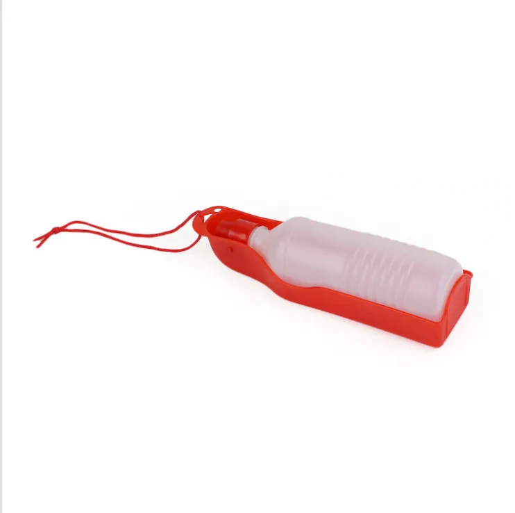 Dog Water Bottle Feeder With Bowl Plastic Portable Water Bottle Pets Outdoor Travel Pet Drinking Water Feeder 40FB18