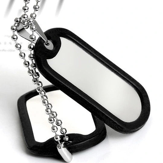 Military Brand Jewelry Men's Necklace Titanium Steel Pendant Stainless Steel Pendant