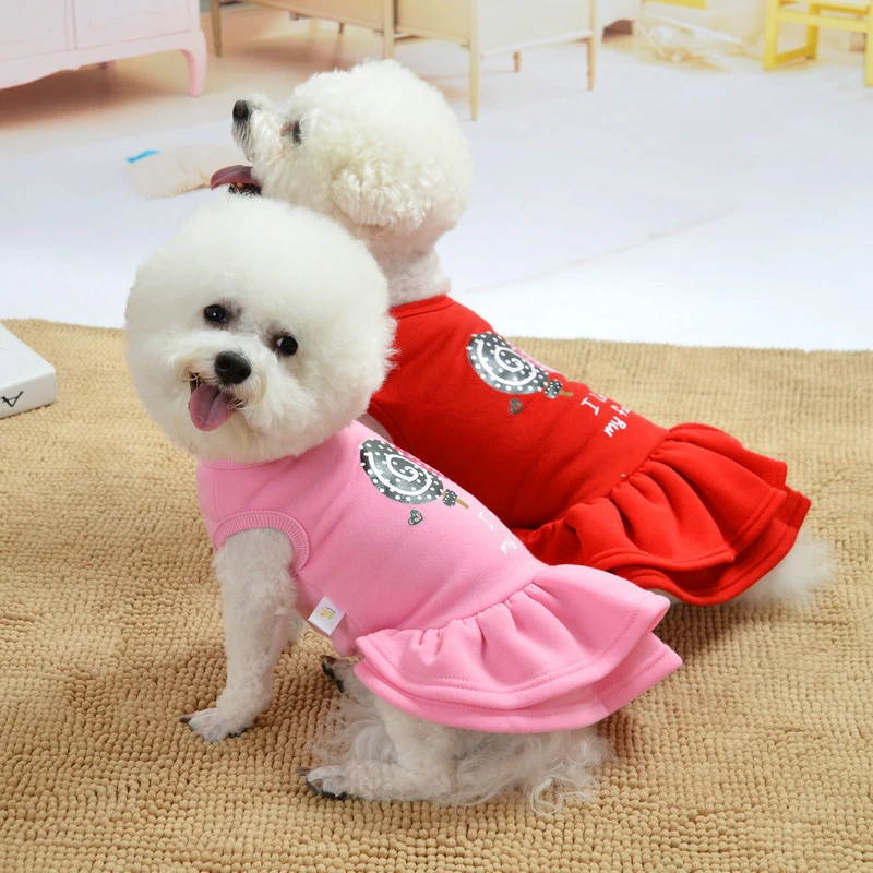 Dog dress princess teddy dress