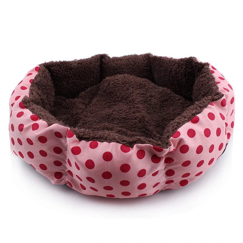 Removable polka dot octagonal doghouse