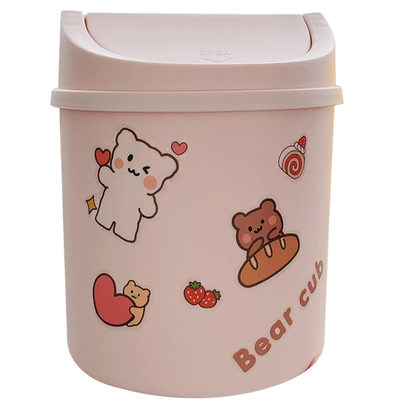 Cute Girly Heart Mini Rubbish Bin