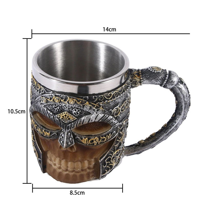 Skull Head Glass Resin Skull Head Glass