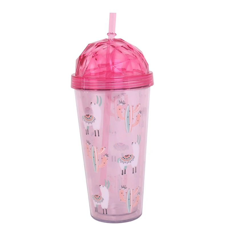 Alpaca Handy Cup Gift Water Cup Customized Plastic Double-layer Cup