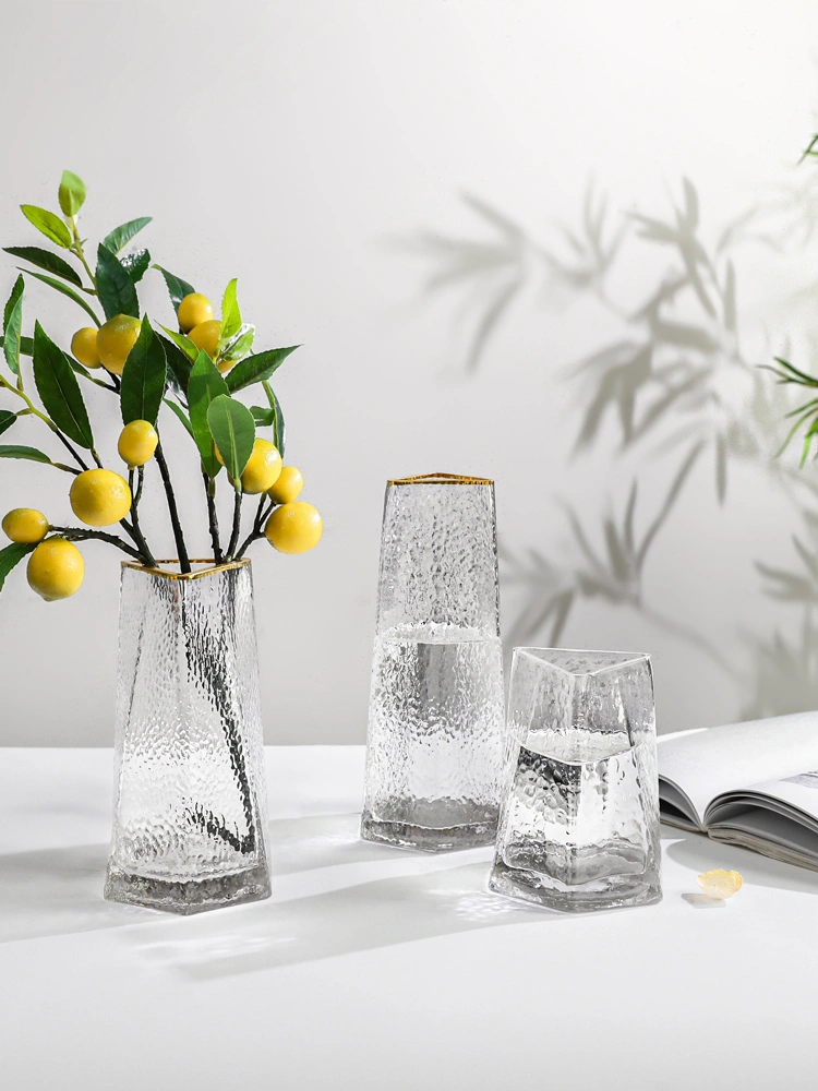 Light Luxury Glass Vase Transparent Creative Simplicity