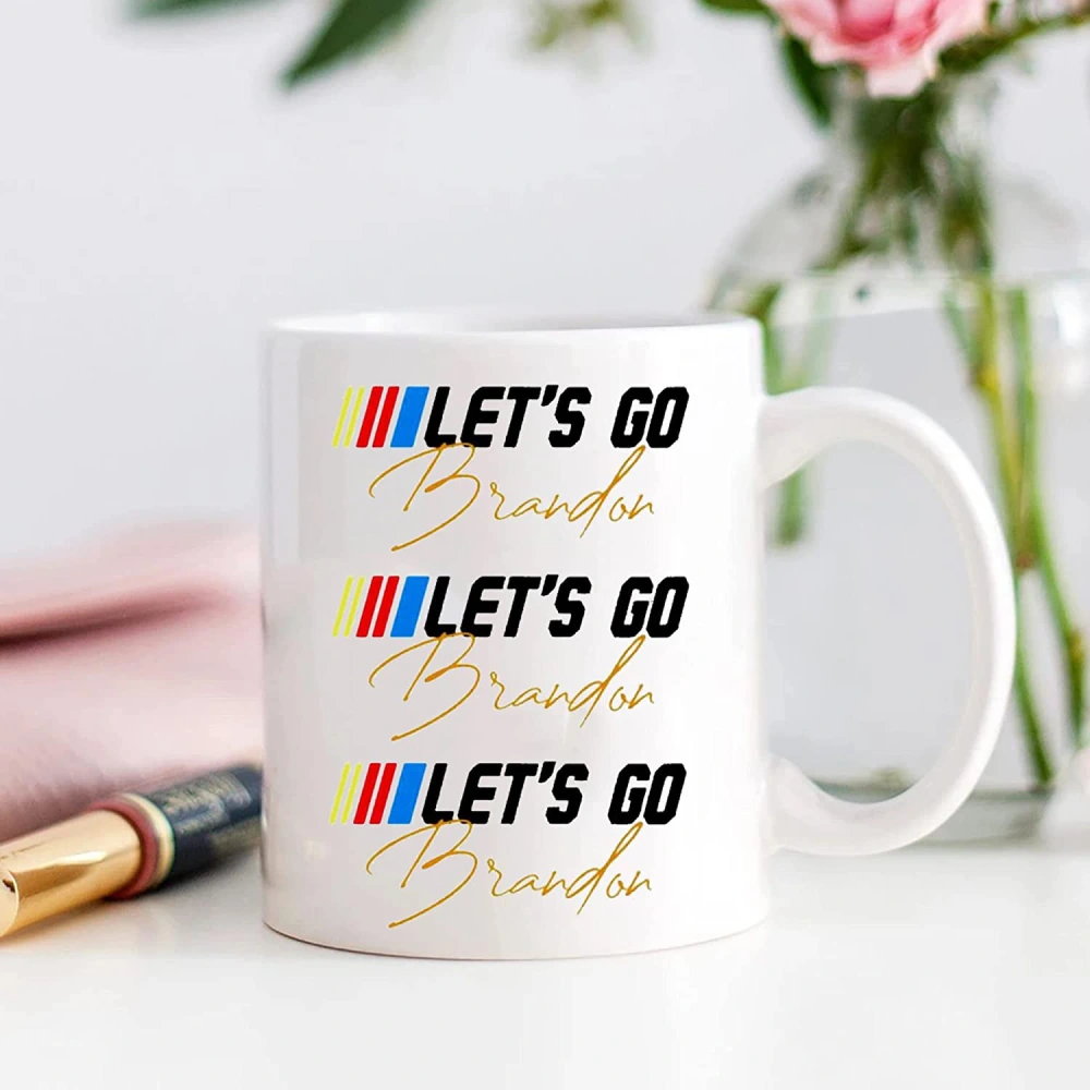 Let's Go Brandon Ceramic Coffee Mark Cup Tea Water Cup English