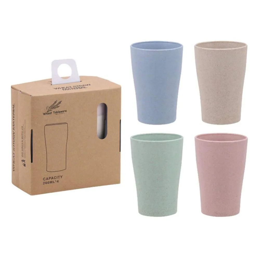 Degradable wheat straw cup