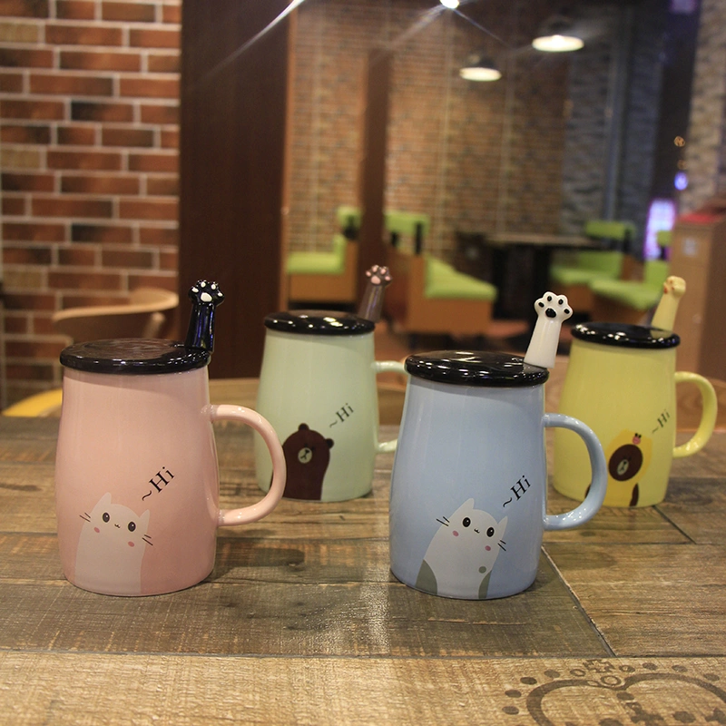 Cute cartoon ceramic cup