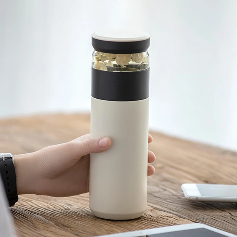 Portable large-capacity tea separation cup