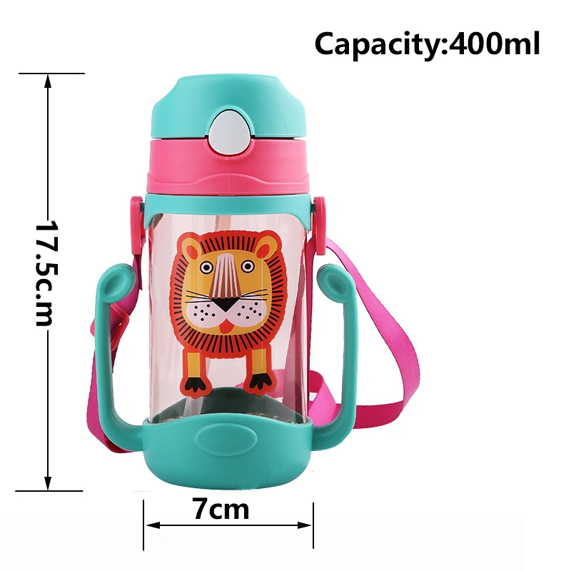 Children's strap cartoon straw cup