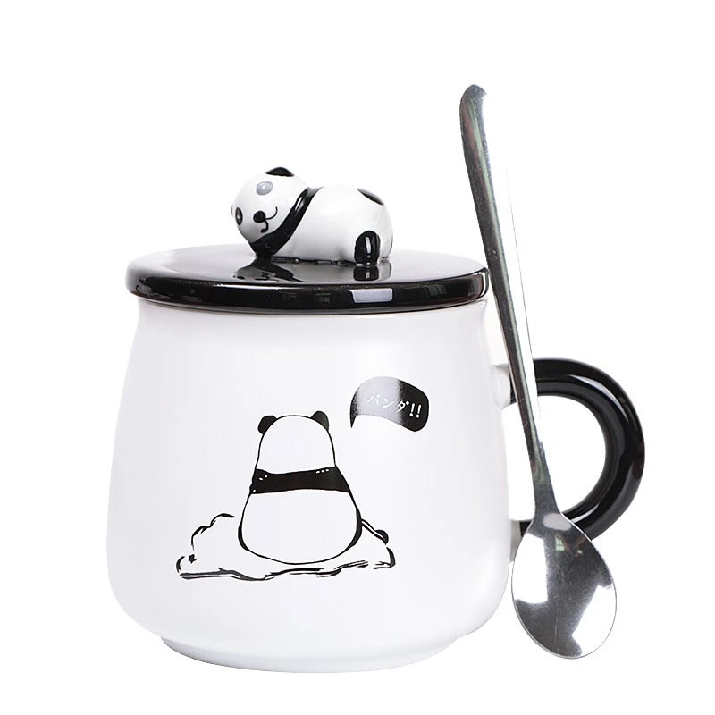 Creative Cute Cartoon Panda Ceramic Mug Milk Coffe Cup