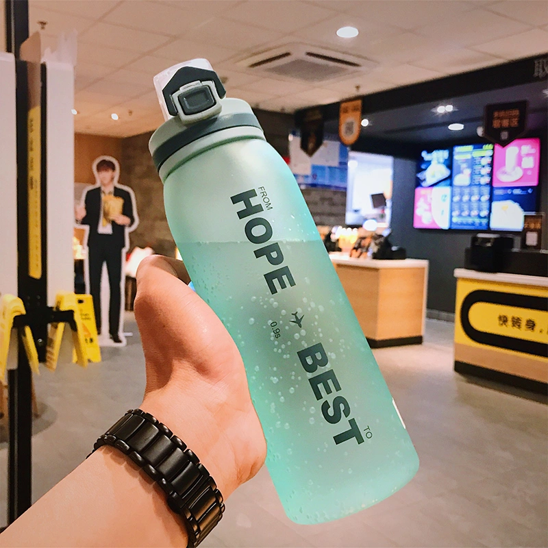 Outdoor sports plastic water bottle